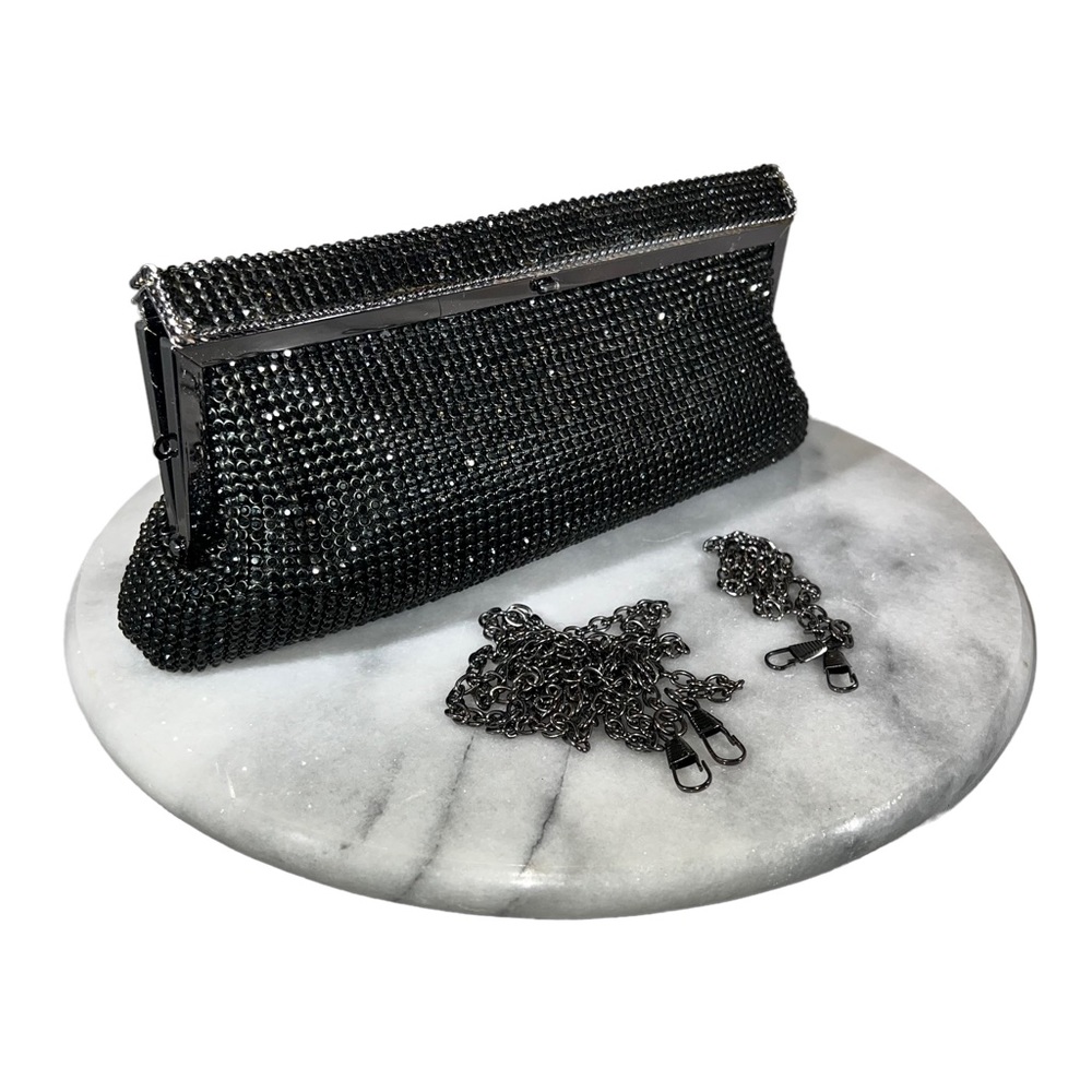 Juicy Couture Rhinestone Black Shoulder and Clutch Hand Bag